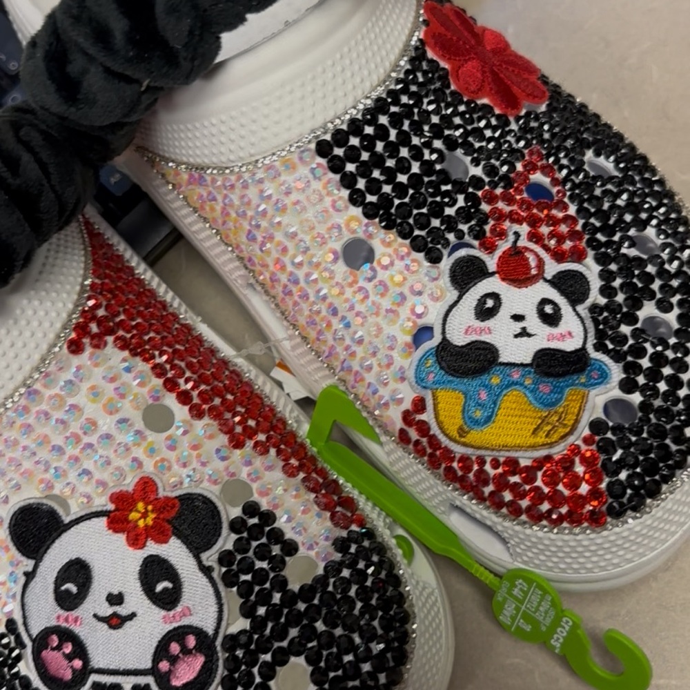 Kids Panda Embellished Shoes - White and Red - Picture 2 of 4